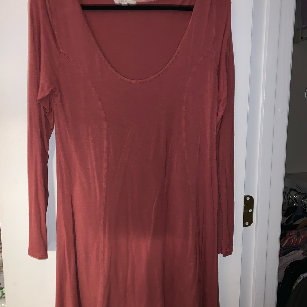 Burnt orange dress